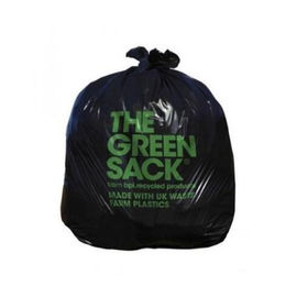 Material plástico biodegradable del PLA de los bolsos de basura del 100% hecho con el logotipo de encargo
