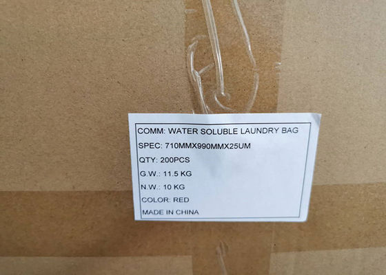 65°C PVA bolsa soluble en agua para uso médico hospital ropa soluble y bolsa de riesgo biológico para el control de infecciones