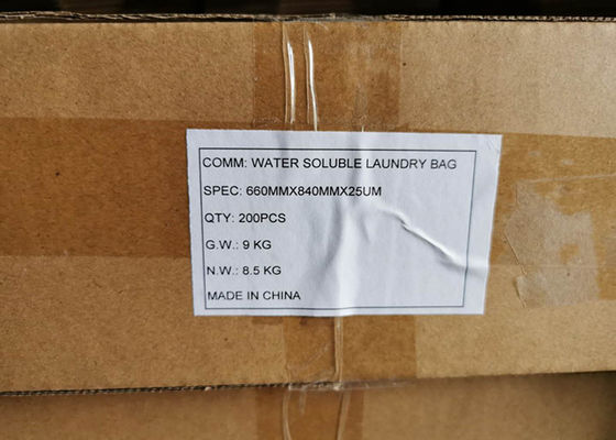 Bolsas de ropa para ropa sucia, soluble en agua caliente - Economía, película de alcohol polivinílico, clara - 0,8 mil