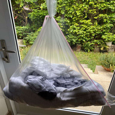 Bolsas de ropa para ropa sucia, soluble en agua caliente - Economía, película de alcohol polivinílico, clara - 0,8 mil